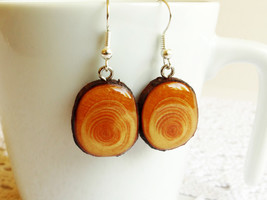 Natural wood earrings, wooden earrings, unique gift ,gift for her - £28.41 GBP