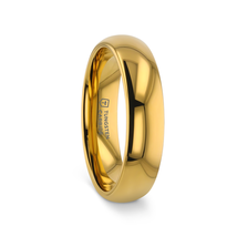 Gold-Plated Tungsten Carbide Wedding Band Unisex Domed Comfort Fit 4-10mm - $138.00