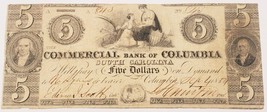 Commercial Bank of Columbia, South Carolina Note XF Condition - $74.04