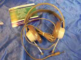 Telex 610 Mono Headphone 1/4&quot; New Brown Straight Cord Metal Detector Ham Radio - £11.67 GBP