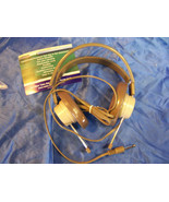 TELEX 610 MONO HEADPHONE 1/4&quot; NEW brown straight cord METAL DETECTOR Ham... - €12,99 EUR