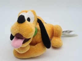 PLUTO Soft Plush Stuffed Bean Bag Dog Animal Doll 9&quot; Walt Disney World  - £11.17 GBP