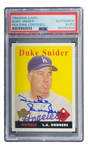 Duke Snider Signed 2005 Topps #75 Brooklyn Dodgers Trading Card PSA/DNA - £54.25 GBP