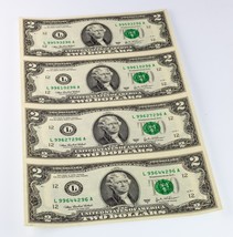 Series of 2003-A $2 Federal Reserve Note Sheet (4Pcs) FR# 1938-L - $642.44 MXN