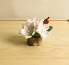 Tiny flower pot for home decor, Pottery figurines, Miniature plant gift - $25.00