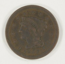 1852 1C Grand Cents En VF État, Marron Couleur, Beau Détail pour Grade - €35,87 EUR
