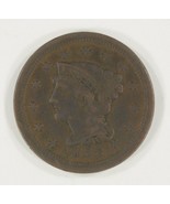 1852 1C Grand Cents En VF État, Marron Couleur, Beau Détail pour Grade - $781.98 MXN
