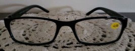 Black Plastic Framed Reading Glasses ~ +2.00 Strength ~ 52~20~140mm ~ D120 - $14.96