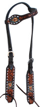 Horse Western Floral Tooled Laced One Ear Tack Bridle 78HR05HA 78HR05HA-FBA - £40.76 GBP