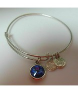 Alex and Ani Silver-tone Blue Stone Bracelet - $32.96 CAD