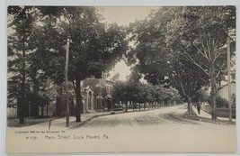 Lock Haven Pa, Main Street 1905 Rotograph Co Postcard N11 - £7.86 GBP