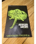 Vintage 1968 African Safari Movie Film Cinema Press Kit KG - $1,873.92 MXN
