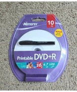 Memorex DVD+R 10 pack Printable &amp; Marker 120min 4.7GB 16x  NEW Ships FRE... - $10.92