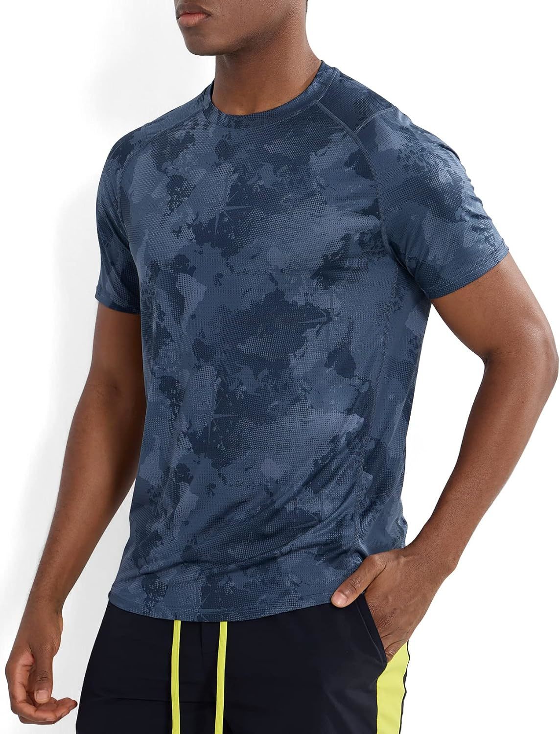 Zengjo Mens Workout Shirt Short Sleeve Quick Dry Lightweight Athletic Ru... - $31.99