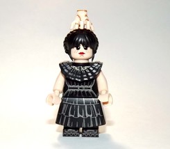 Wednesday Addams with Hand Family TV Show Horror Building Minifigure Bricks US - £5.86 GBP