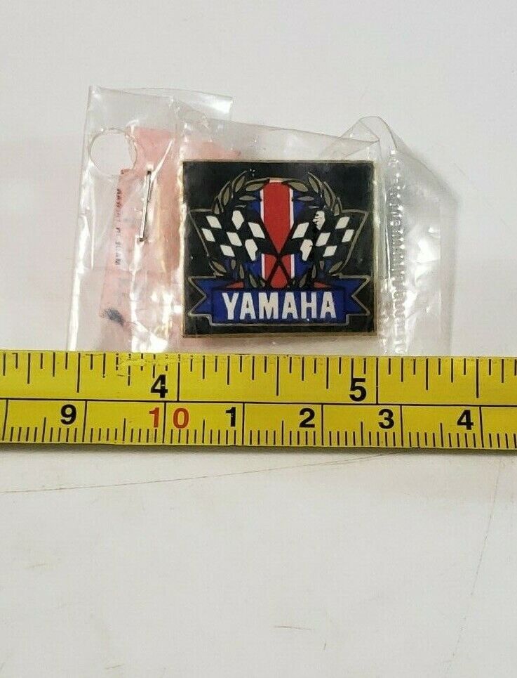 YAMAHA Vintage Snowmobile Black Race Lapel Pin - $7.50