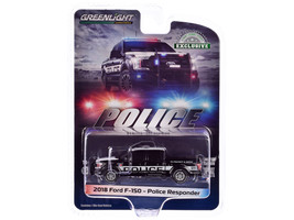 2018 Ford F-150 Pickup Truck Black and White &quot;Police Responder&quot; &quot;Hobby Exclusive - £17.59 GBP