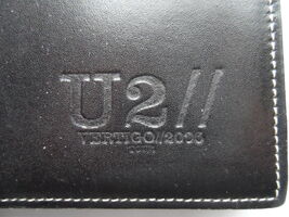 U2 Vertigo World Tour 2005 Official Crew Leather Notebook Roots Mint Con... - €33,67 EUR
