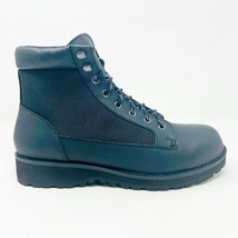 American Eagle Outfitters Black Mens Leather Military Boots Size 10 - £31.84 GBP