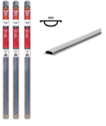 M-D 5520 Gray Vinyl Threshold Insert For Low Thresholds, 36&#39;&#39; L x 3/8&#39;&#39; ... - $858.79 MXN