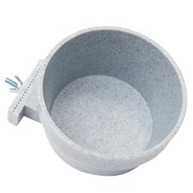 Lixit Quick-Lock Crock Bowl 20 oz Grey Granite Crate - £4.20 GBP