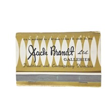 Vintage Matchbook Jack Brandt Ltd Galleries Furniture St Louis MO Unstruck - $10.40