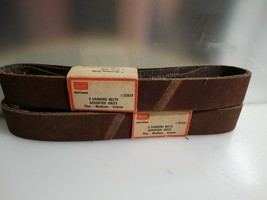 Sears Craftsman 922852 Sanding Belts fine-medium-course  1&quot; x 19 3/4&quot; 6 belts - £7.91 GBP