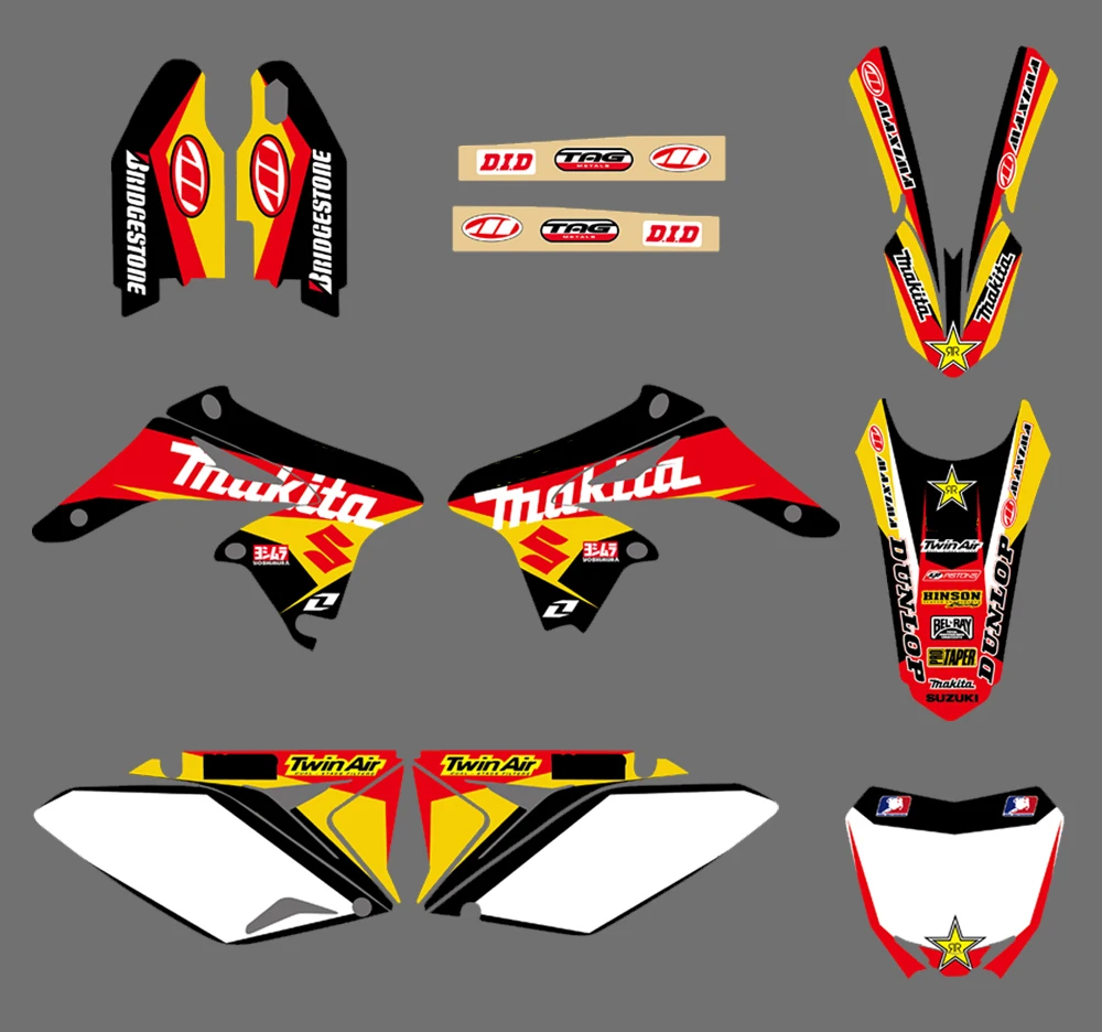 0045 New Team Graphics &amp; Backgrounds Decals Stickers Kits RMZ250 Rmz 250 2010 - £269.65 GBP
