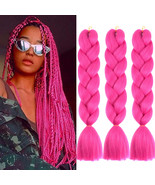 Jumbo Braids Synthetic Hair Extensions Crochet Braiding #A18 Color 3Pcs ... - £11.06 GBP