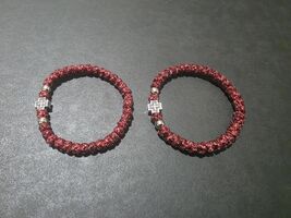 Shiny red handmade komboskini, Christian prayer rope, faith bracelet, Or... - $11.99