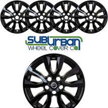 FITS 2017-2020 Nissan Rogue SV 17&quot; Gloss Black Wheel Skins # IMP-433BLK ... - $84.99