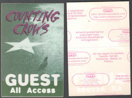 Counting Crows 1996 Recovering the Satellites Tour OTTO Cloth Guest Pass. - £4.69 GBP