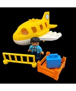 Lego Duplo 10871 Airport Incomplete Set With Minifigure Airplane &amp; Acces... - €12,40 EUR