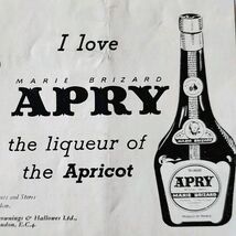 1952 Marie Brizard Apry Liqeuer Apricot Advertisement Sphere UK Import E90B - $28.01 CAD