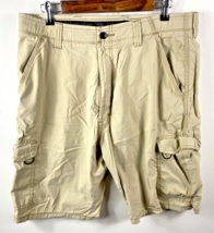 Wrangler Cargo Shorts Size 34 Mens Comfort Waist Pockets Cotton Nylon Flex - £29.55 GBP