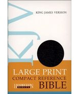 KJV Large Print Compact Reference Bible [Bonded Leather] Hendrickson Pub... - £14.93 GBP