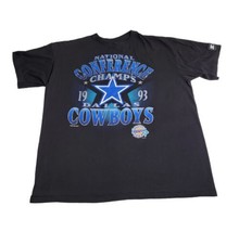 Vtg Starter Dallas Cowboys 1993 National Conference Champs T-Shirt XL - £26.78 GBP