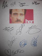 Her Signed Film Movie Screenplay Script  Autograph Joaquin Phoenix Chris... - $19.99