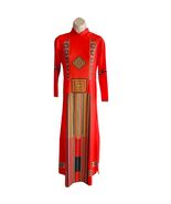 NWOT Red Print Vietnamese Ao Dai Dress Size 4/6 - $23.38