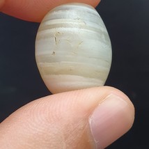 Antique old Middle Eastern Old YEMENI White Agate bead Amulet - £41.98 GBP