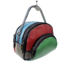 Genuine Leather Ladies Bag Cowhide Colorblock Portable Crossbody Bag Retro Rub C - £47.05 GBP