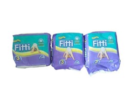 Vintage Fitti Diapers Size 3 lot x 3 bags balloons design hard to find - $143.55