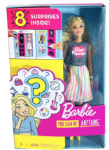 2018 MATTEL BARBIE DOLL YOU CAN BE ANYTHING GIRL POWER 8 SURPRISES INSID... - $27.67