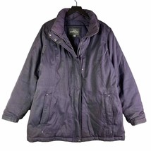 Eddie Bauer Goose Down Jacket EB600 Power Fill Park Coat Purple Womens Size XL - £77.53 GBP