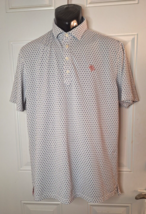 Johnnie-O Men&#39;s Polo Golf Shirt Turtle Creek Golf Club Logo Size Medium - $36.09