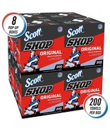 Scott Shop Towels Pop-Up Box, 10&quot; x 12&quot;, 8 Boxes, 1600 Towels (75190) - $3,024.89 MXN