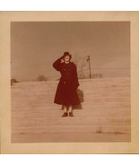 Vintage Women In Naval Uniform Great Lakes Illinois February 1952 - $1.99