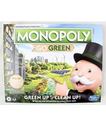 Monopoly Go Green Edition Game 100% Recycled Paper Plant-Based Plastic T... - £12.57 GBP