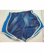 NIKE DRI-FIT Womens Size XS Shorts Lined Running  Activewear Blue/ White - $6.17