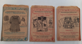 Lot of 3 1993 North Country Needlework School 18&quot; Doll Patterns Sophie&#39;s... - $24.70